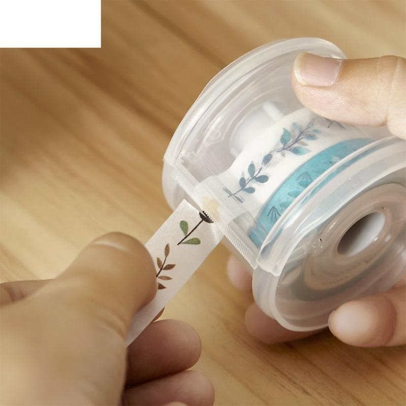 4 個のプラスチックテープ保存容器効率的な切断機能コンパクト - Tape Dispenser Weighted のレビューと価格