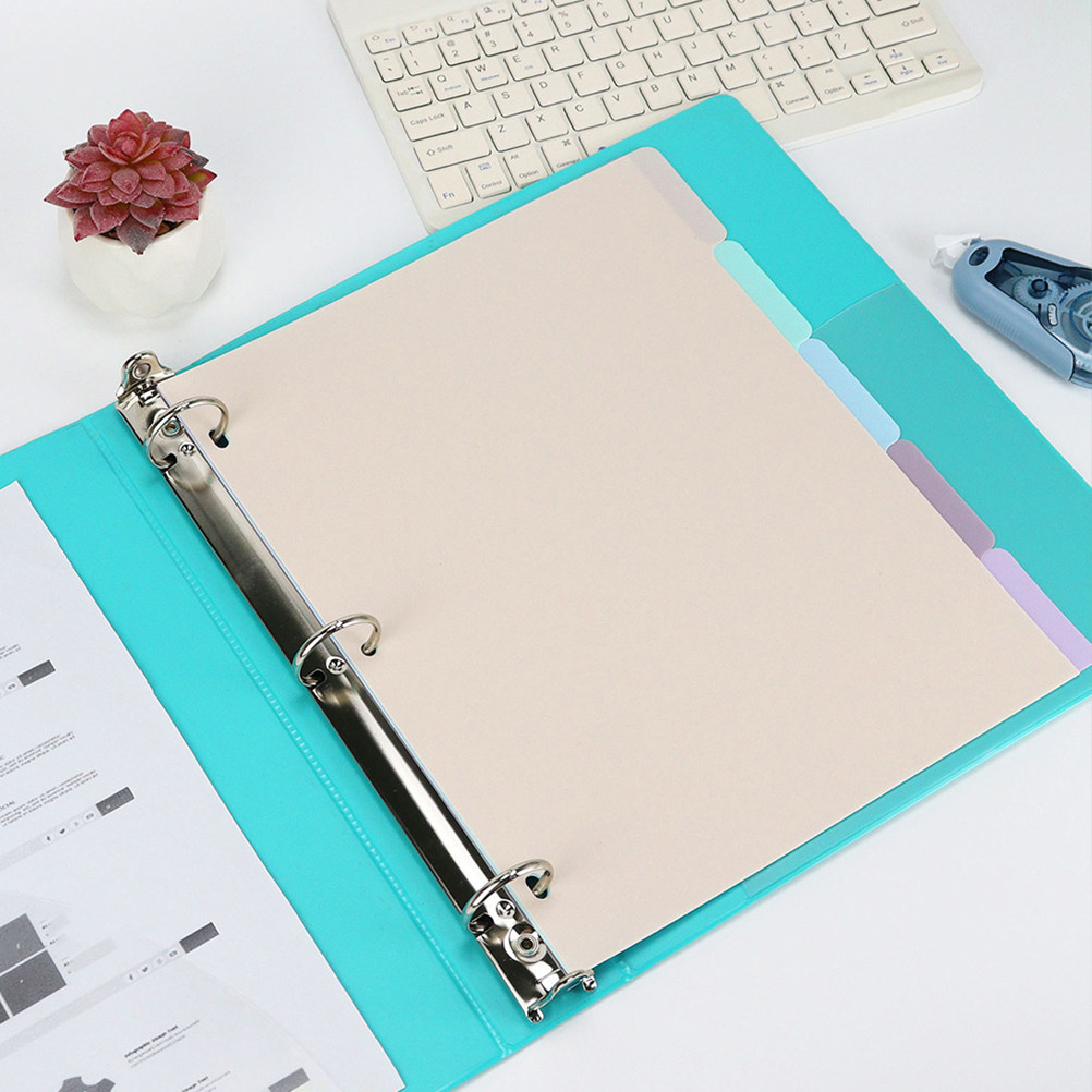 1セット フロスト加工PP製 A4バインダーディバイダー カ - Tab Divider A4 のレビューと価格