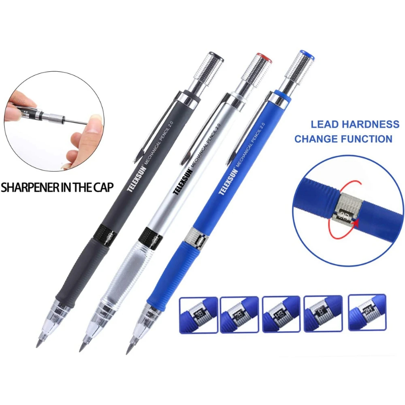 シャープペンシルセット 2.0 ミリメートル 2B 黒/色の - Staedtler Pencil Lumocolor のレビューと価格