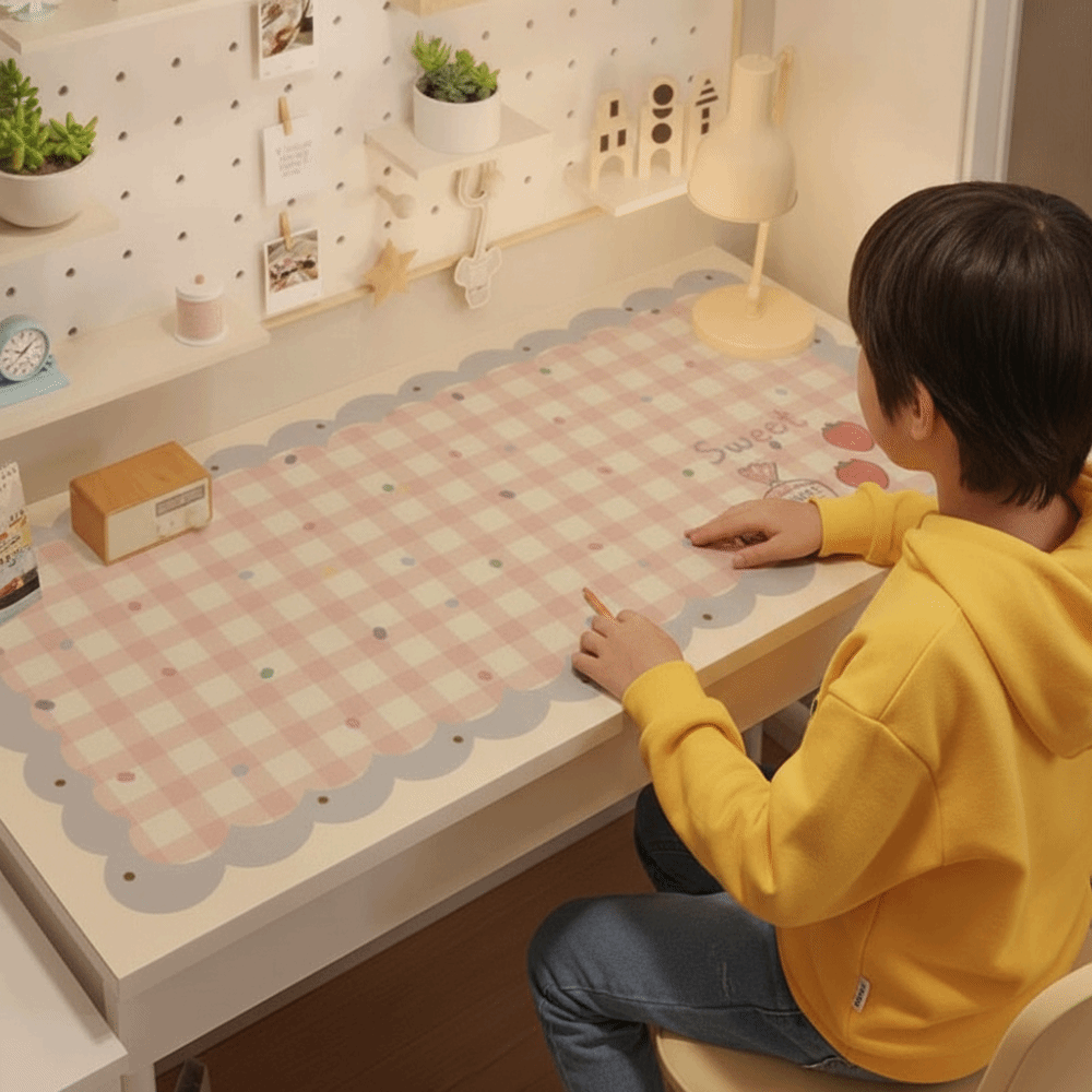 学習クッション漫画デスクマット防水両面キーボードマットレザー - Leather Desk Pad のレビューと価格