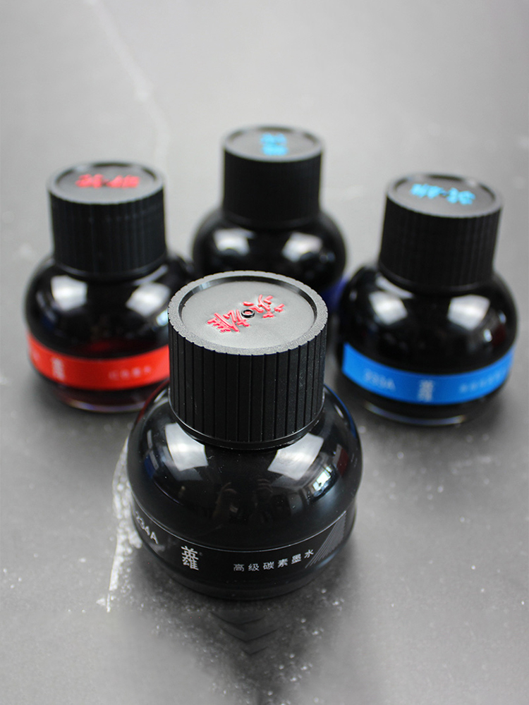 ヒーローインク 書き込み・書道用 ブラック ピュアブルー レ - Fountain Pen Bottled Ink のレビューと価格
